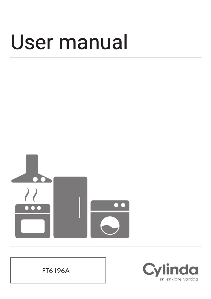 Page 1 of the manual User Manual Cylinda FT6196A