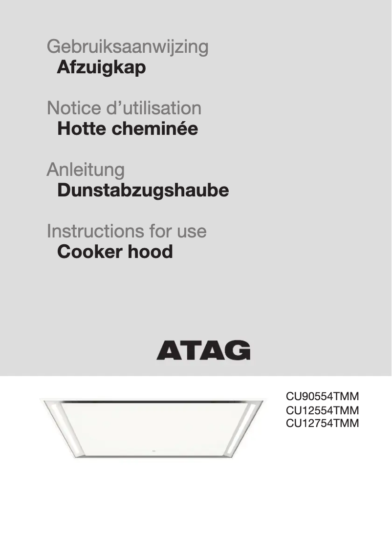 First page image of the manual for CU12754TMM