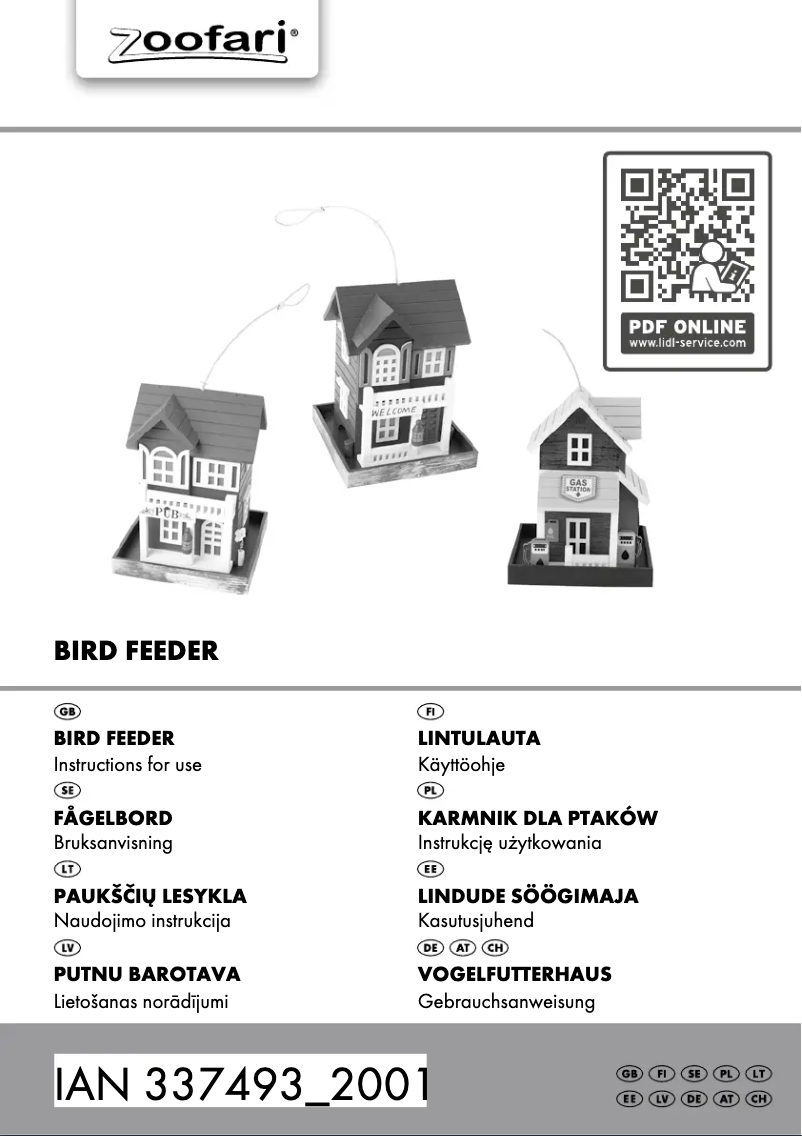 First page image of the manual for IAN 337493