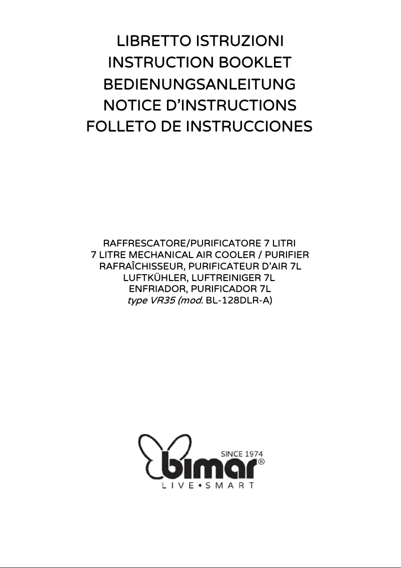 Page 1 of the manual User Manual Bimar VR35