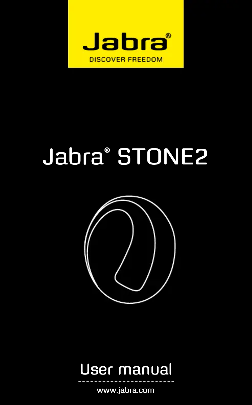 Page 1 of the manual User Manual Jabra Stone 2