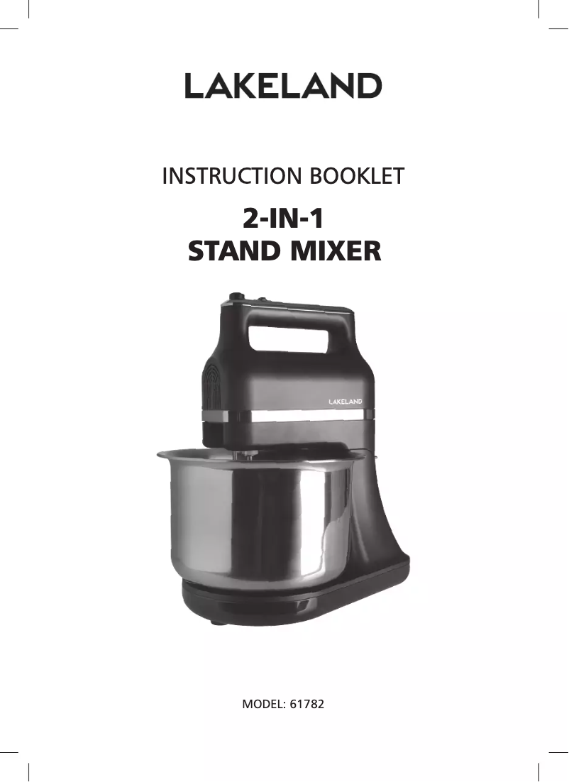 First page image of the manual for 61782