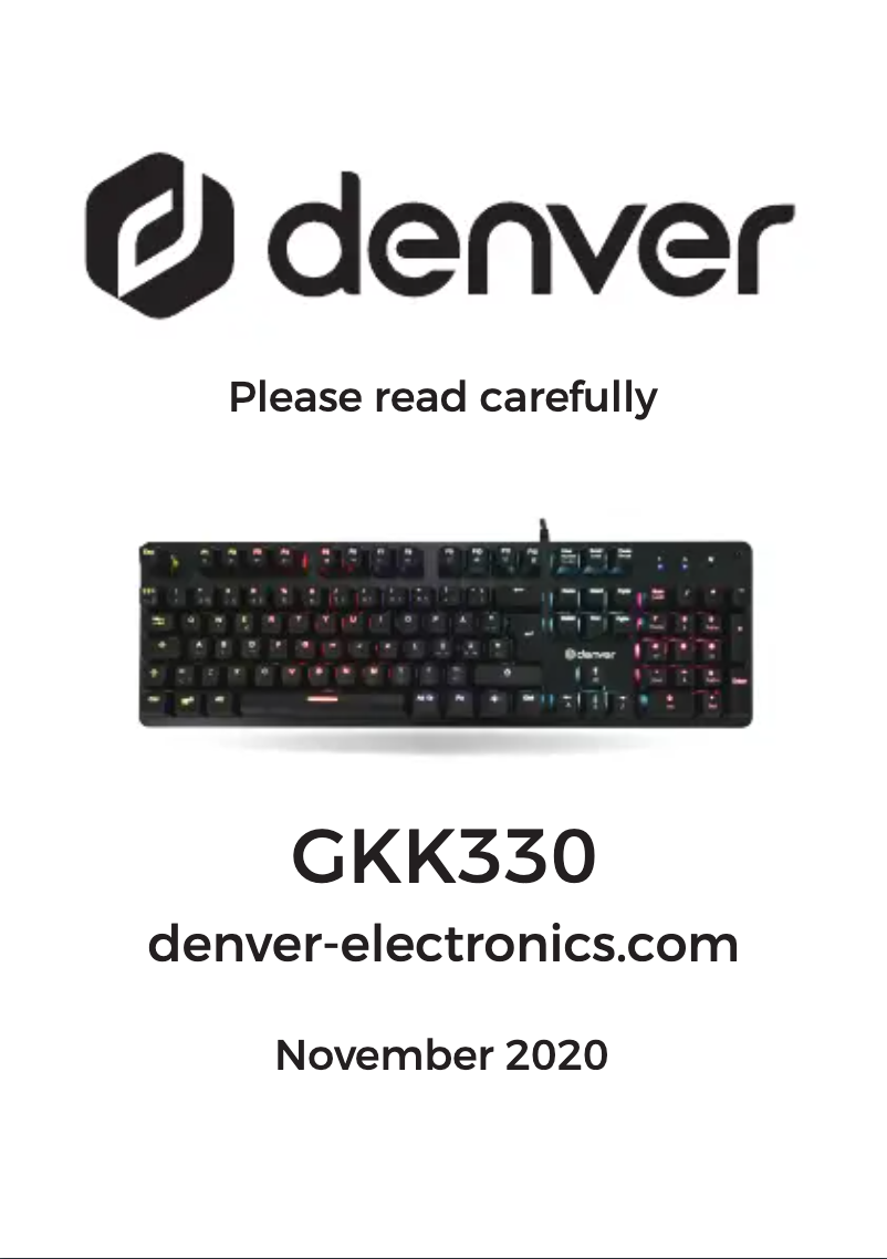 First page image of the manual for GKK-330