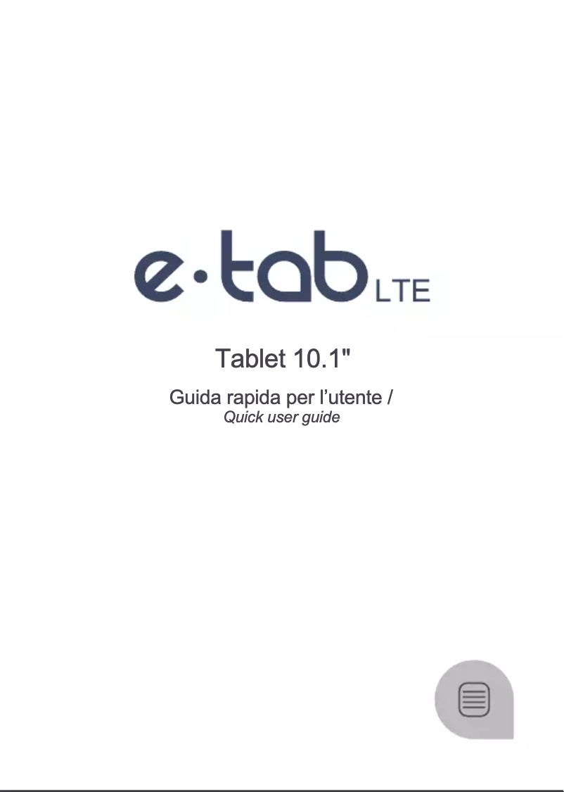 Page 1 of the manual User Manual Microtech e-tab LTE