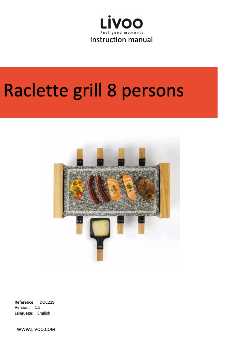 First page image of the manual for DOC219