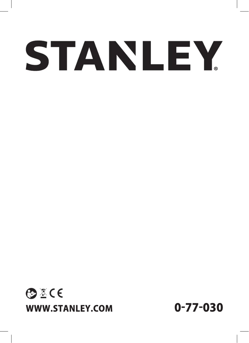 Page 1 of the manual User Manual Stanley RL HW