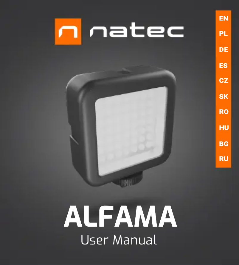 First page image of the manual for Alfama LED