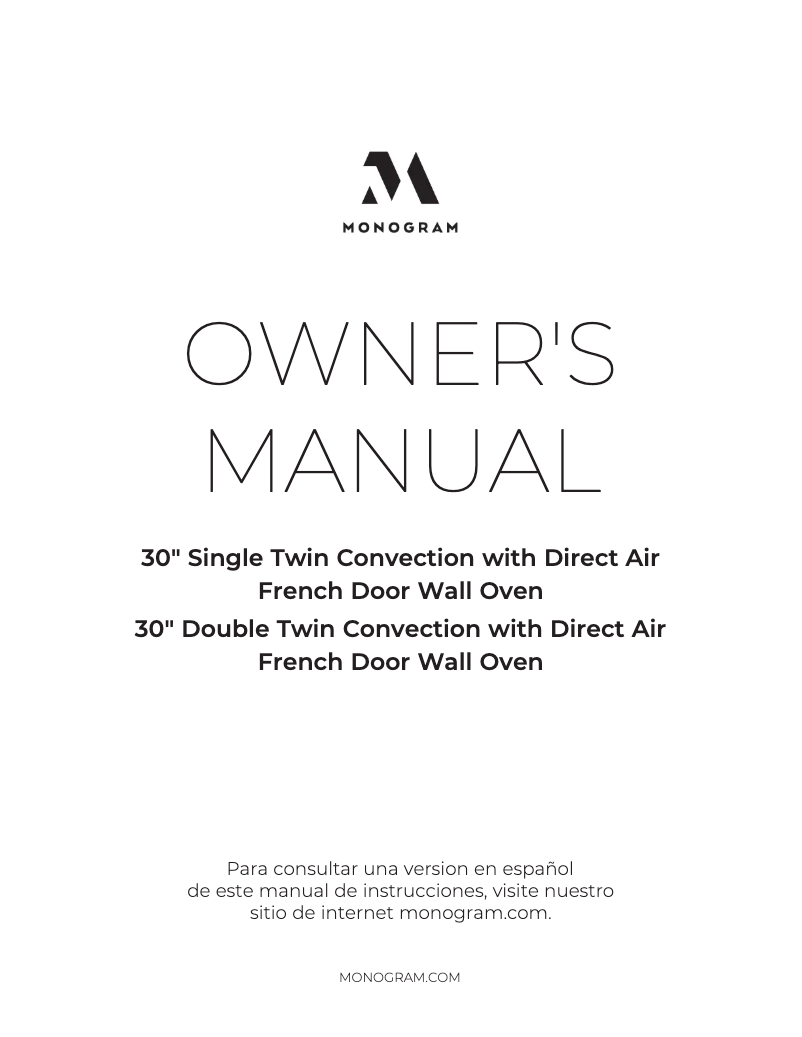 First page image of the manual for ZTDX1FPSNSS