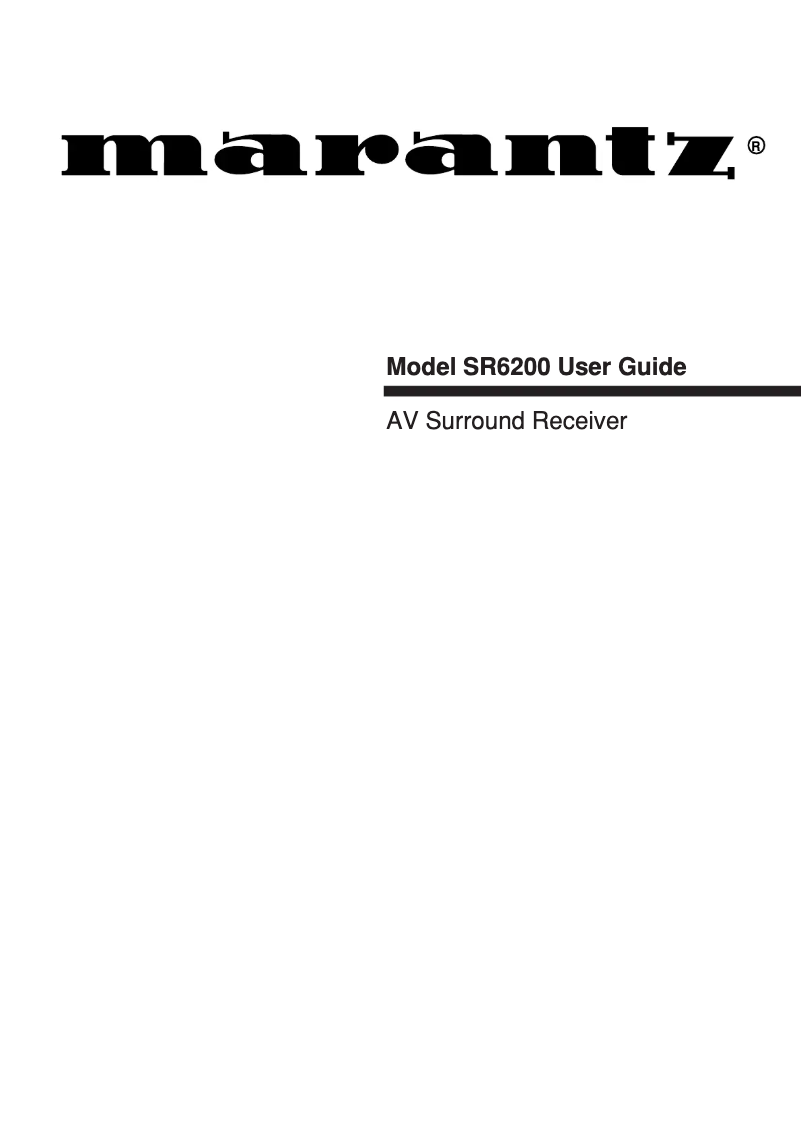 First page image of the manual for SR-6200