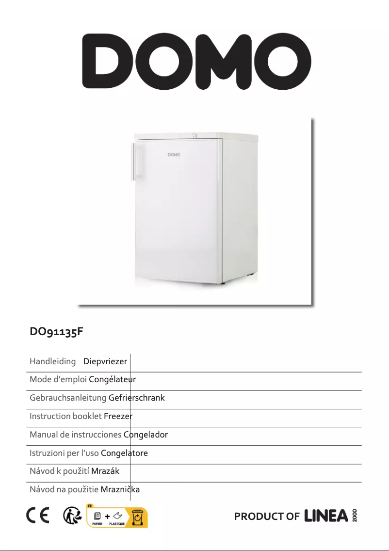 First page image of the manual for DO91135F