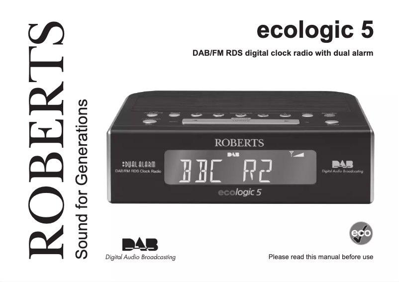 First page image of the manual for Ecologic 5