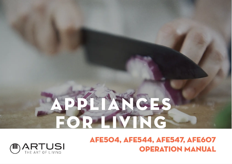 Page 1 of the manual User Manual Artusi AFE504W