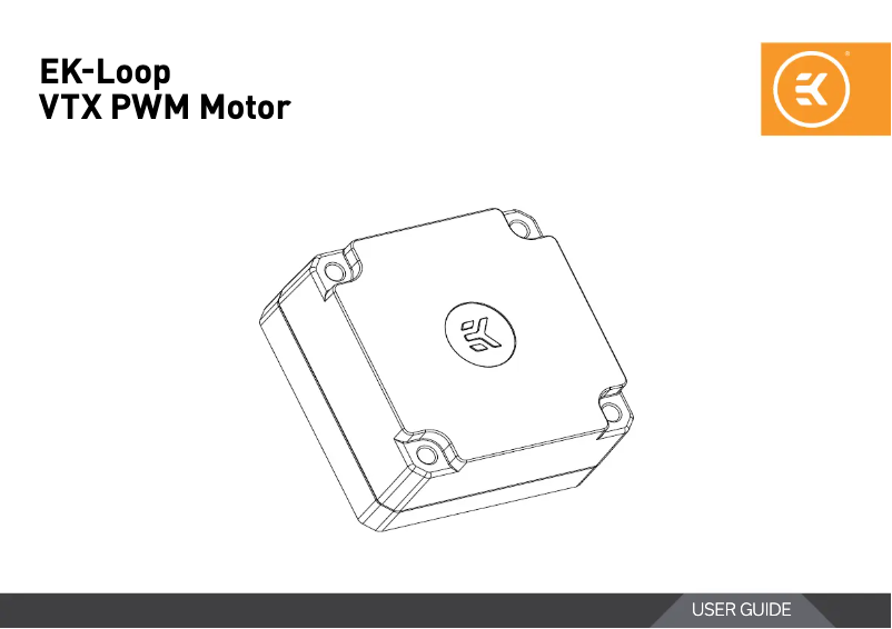 First page image of the manual for EK-Loop VTX PWM Motor