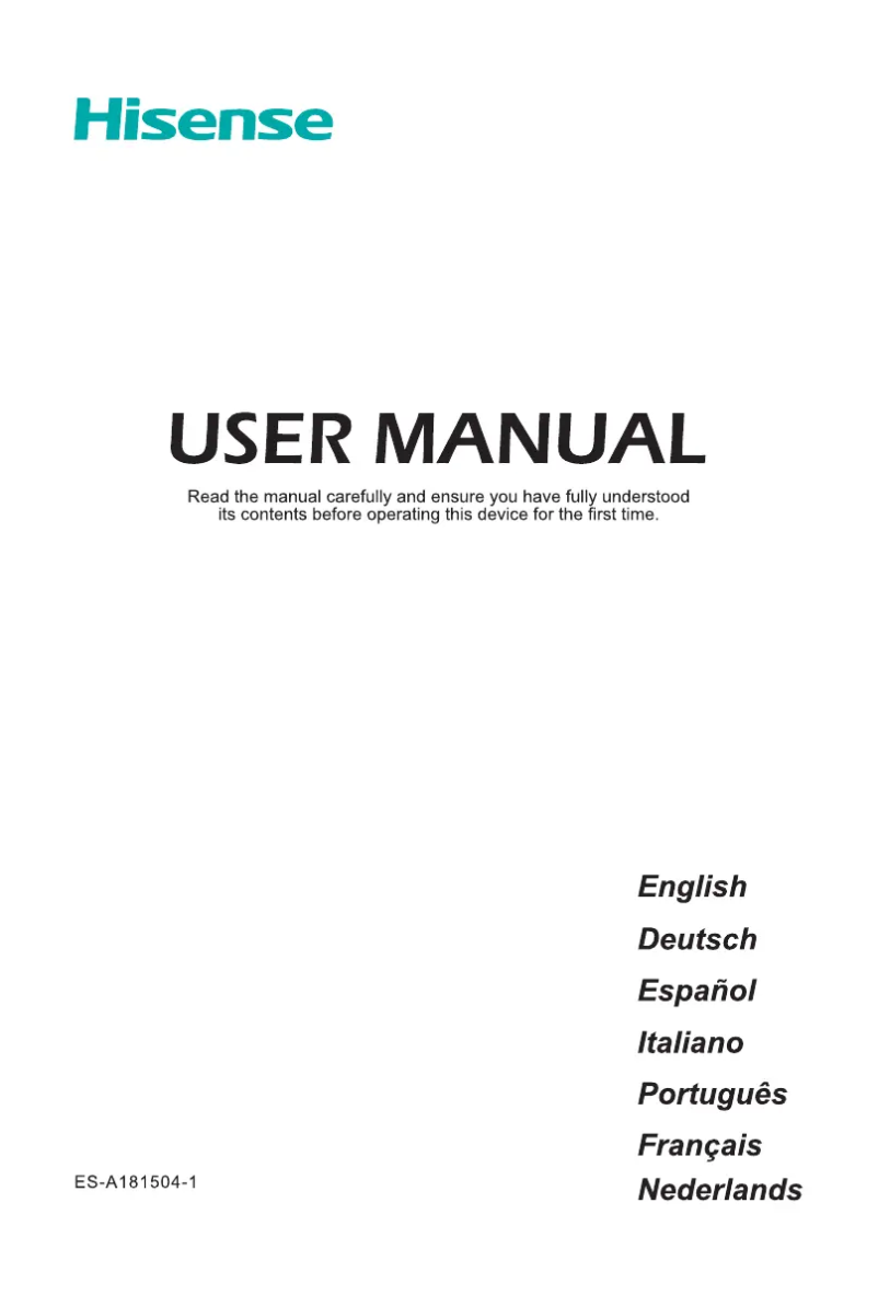 First page image of the manual for H55A6550