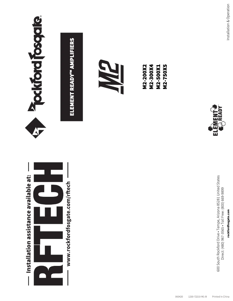 Image de la première page du manuel de l'appareil M2-300X4