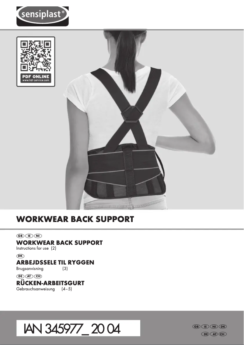 First page image of the manual for IAN 345977