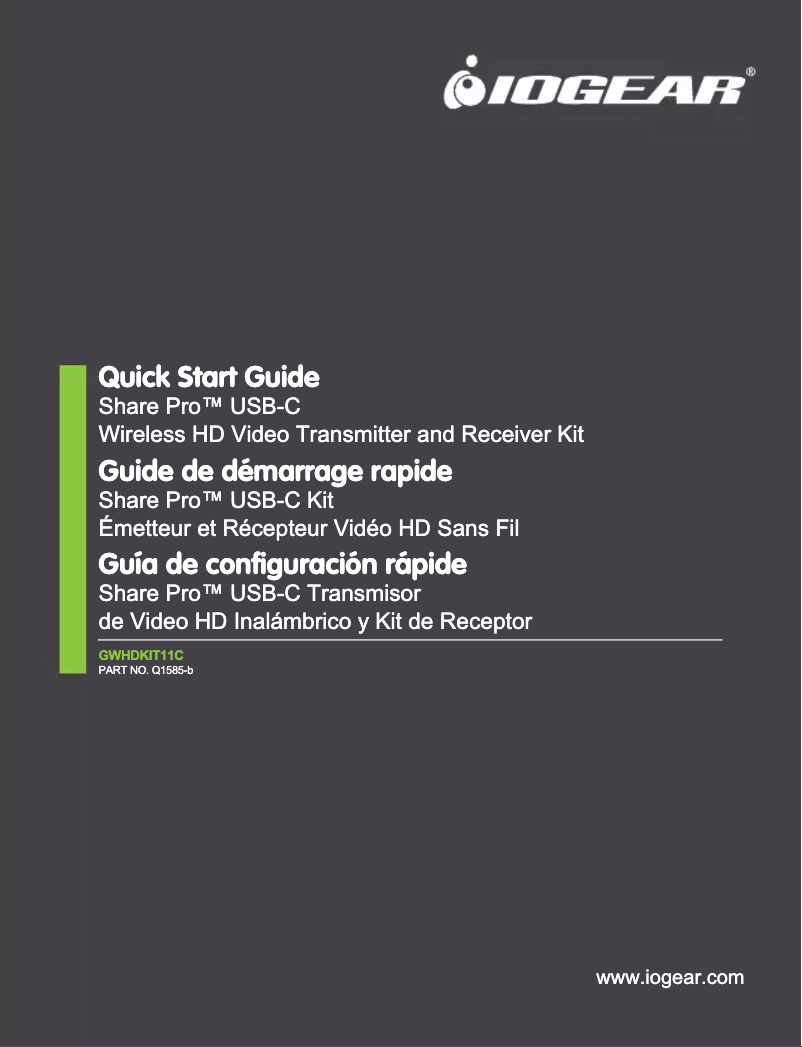 First page image of the manual for Share Pro