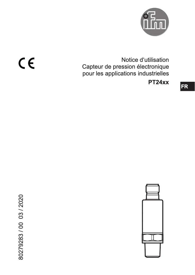 First page image of the manual for PT2432