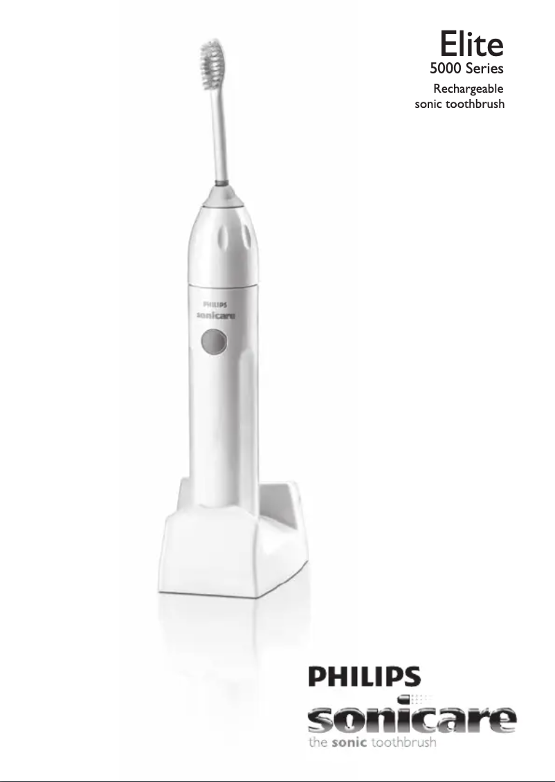 First page image of the manual for Sonicare Essence HX5352