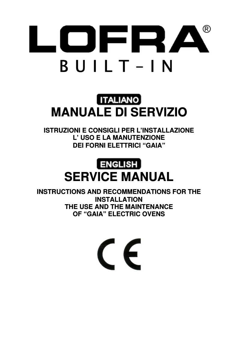 First page image of the manual for FOS69EE