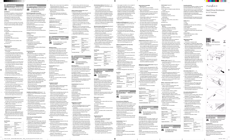 First page image of the manual for HDDE25310RD