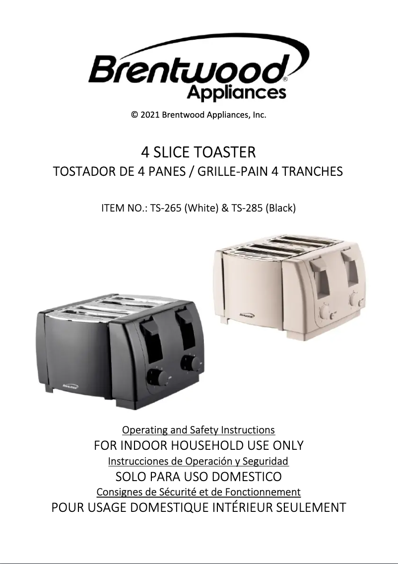 First page image of the manual for TS-265