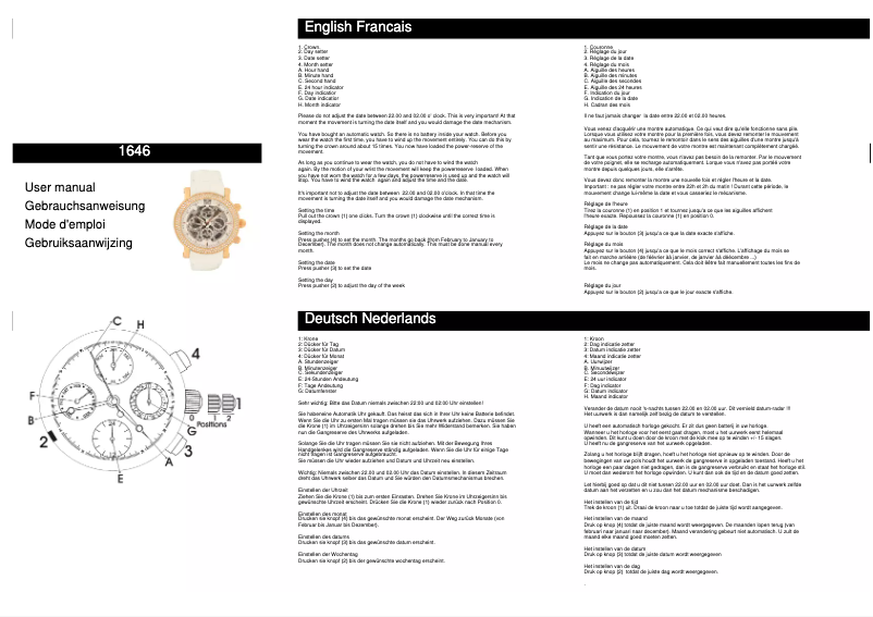 Page 1 of the manual User Manual Davis 1646