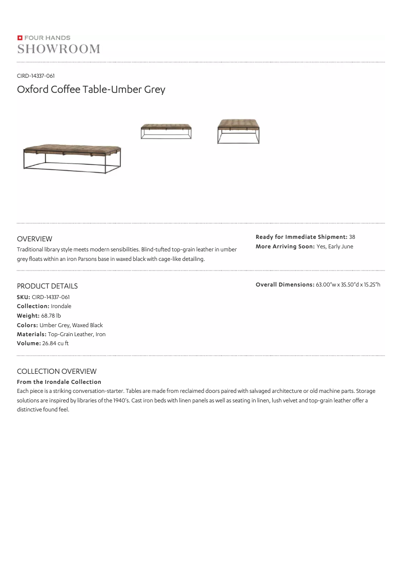 Page 1 of the manual User Manual Four Hands CIRD-14337-061