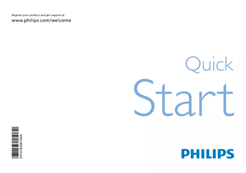 Page 1 of the manual Quick Start Guide Philips 26PFL3405