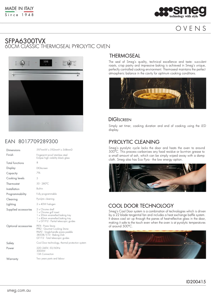 First page image of the manual for SFPA6300TVX