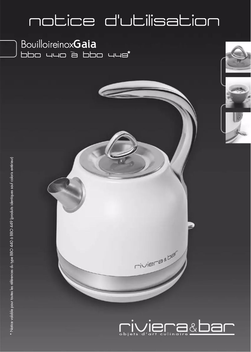 First page image of the manual for Gaia BBO440