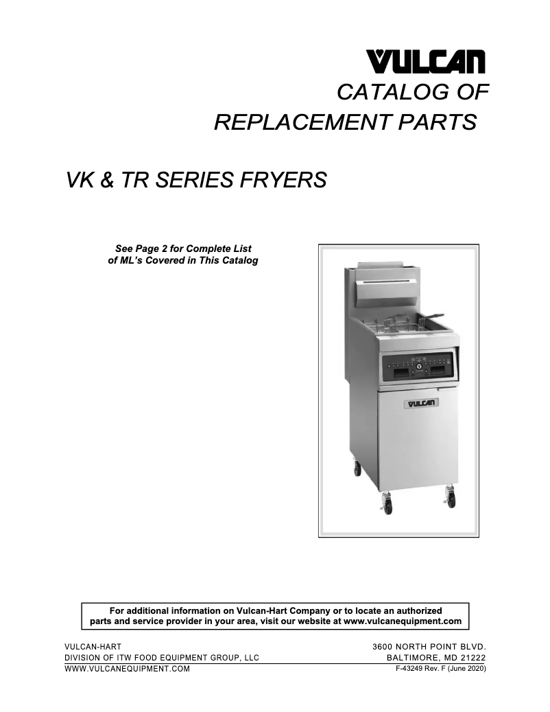 First page image of the manual for VK65