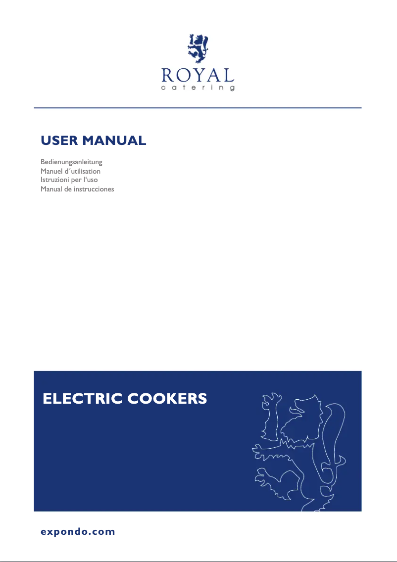Page 1 of the manual User Manual Royal Catering RC-EC4OC