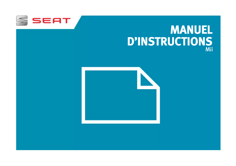Page 1 of the manual User Manual Seat Mii (2016)