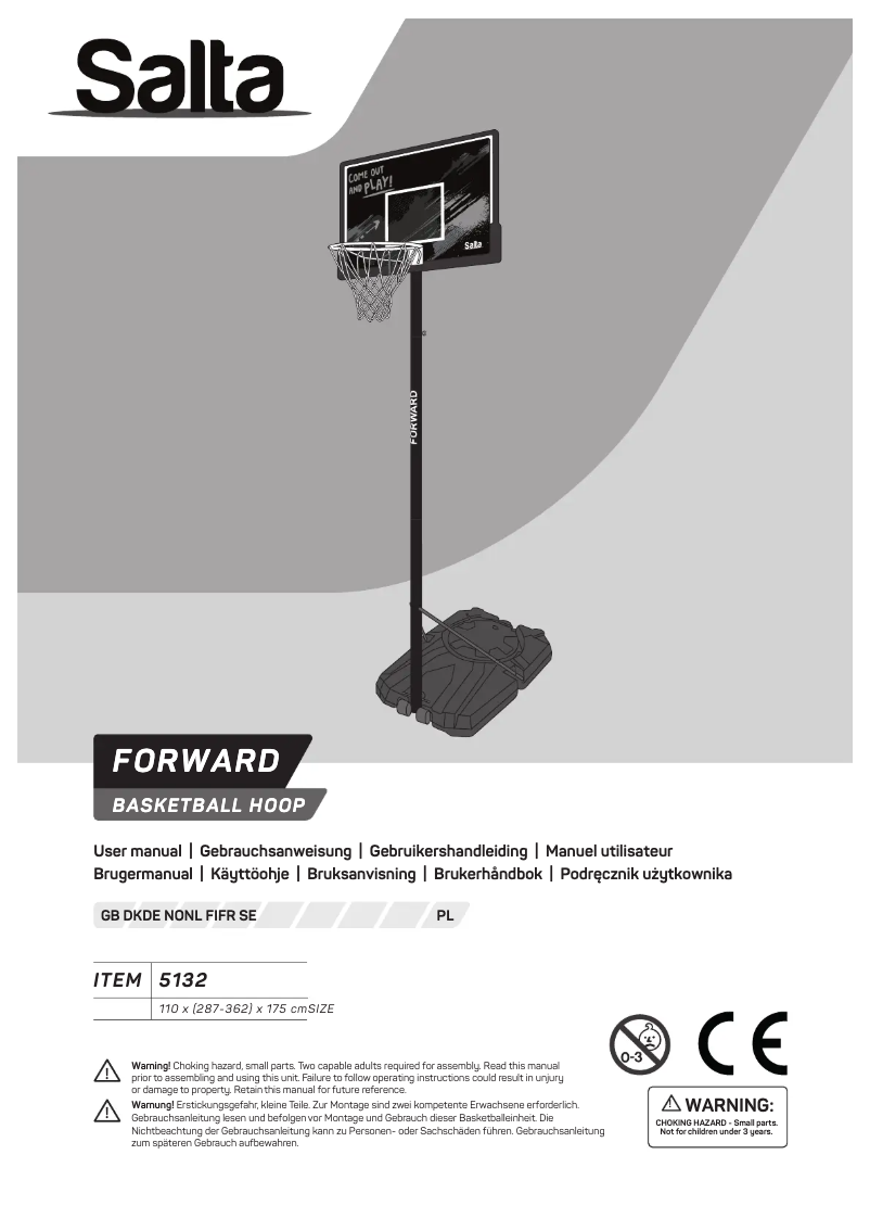 Page 1 of the manual User Manual Salta Forward 5132