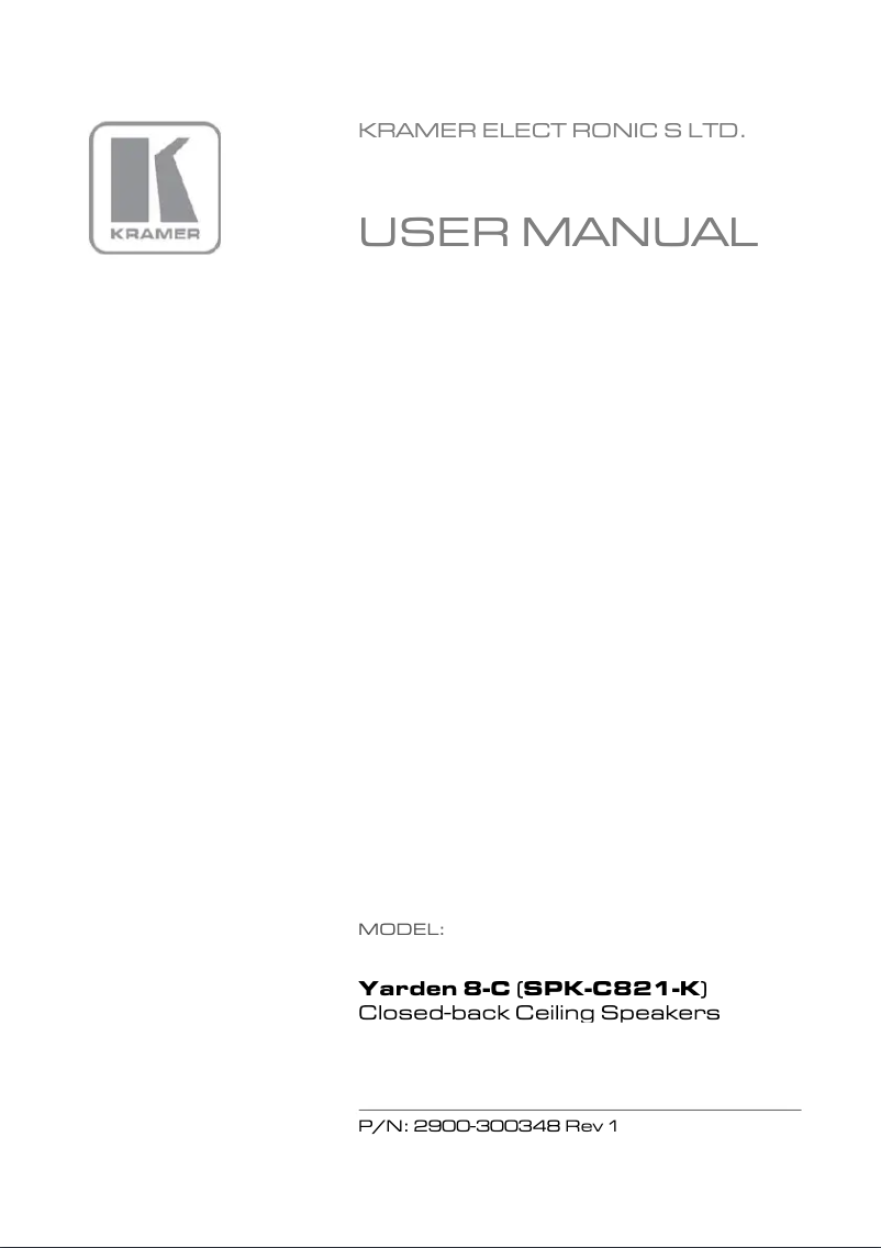 First page image of the manual for Yarden 8-C