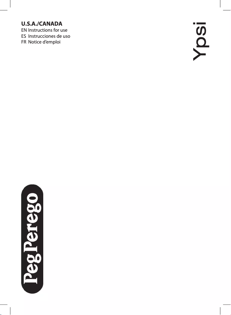 Page 1 of the manual User Manual Peg Perego Ypsi