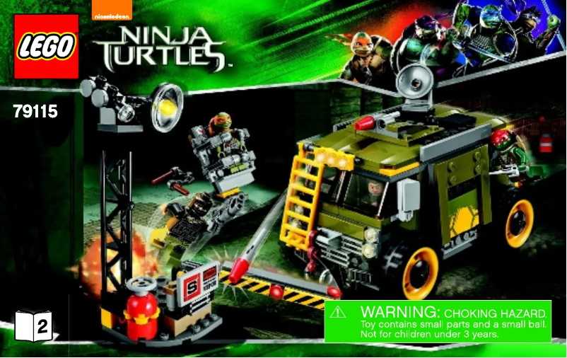 First page image of the manual for Ninja Turtles 79115