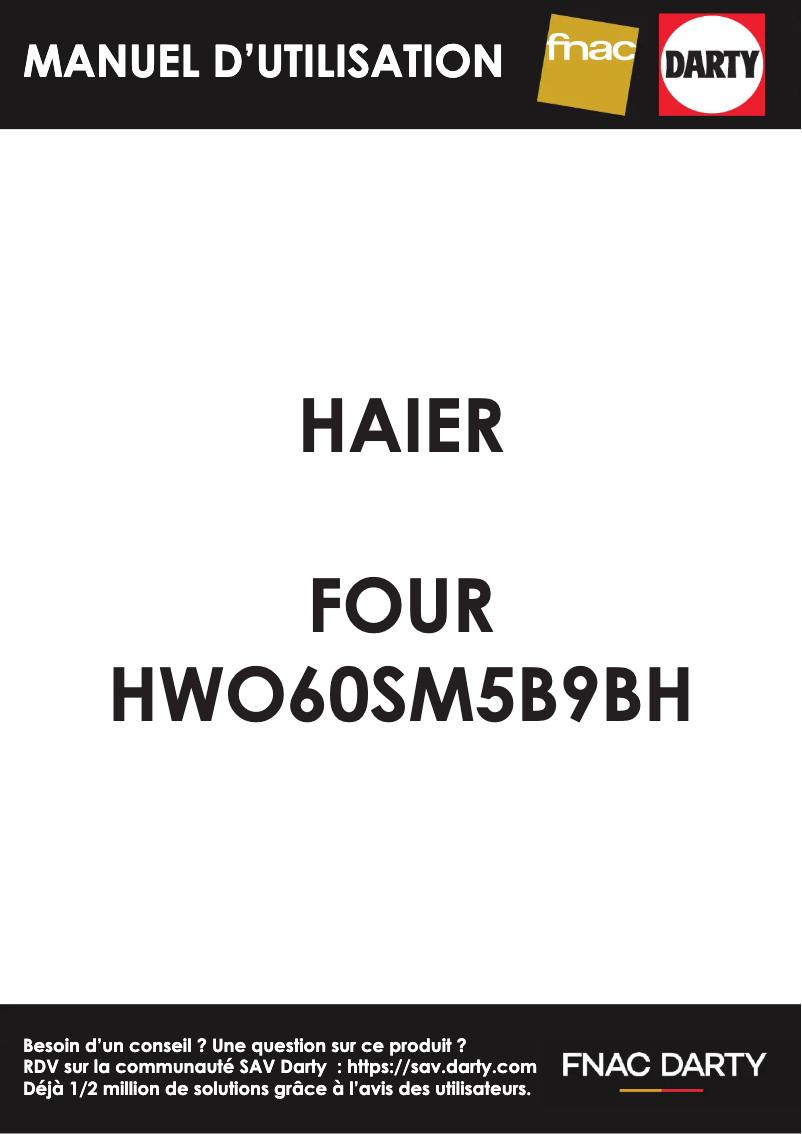 Page 1 of the manual User Manual Haier I-Message Series 4 HWO60SM5B9BH