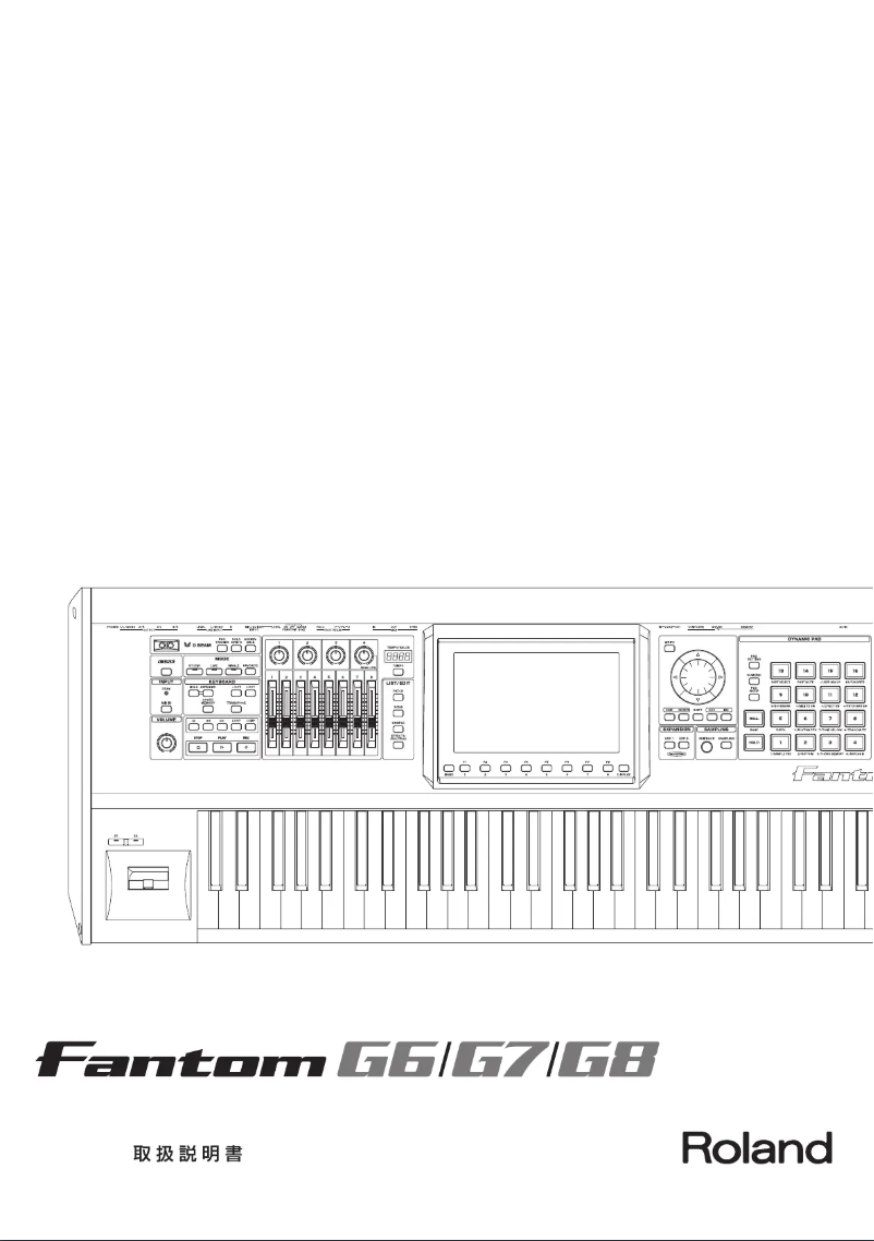 Page 1 of the manual User Manual Roland Fantom-G7
