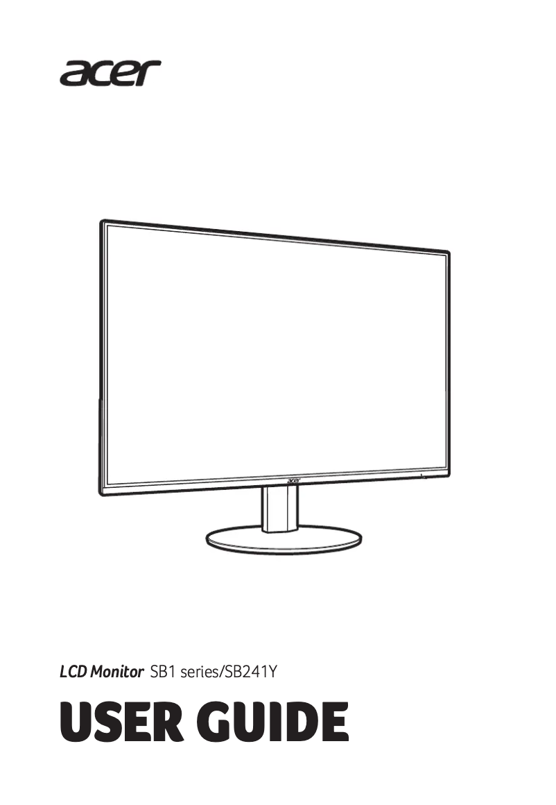 First page image of the manual for SB241Y