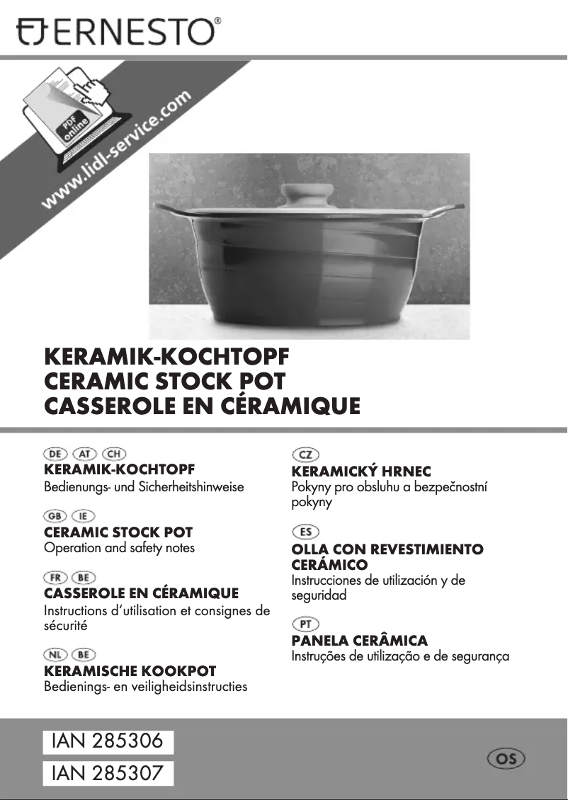 Page 1 of the manual User Manual Ernesto HG00773