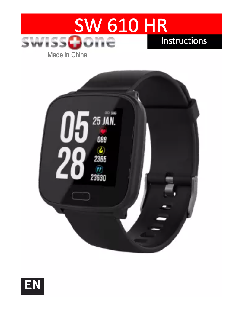 Page 1 of the manual User Manual Swisstone SW 610 HR