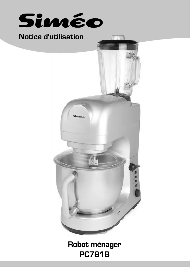 Image de la première page du manuel de l'appareil PC791B