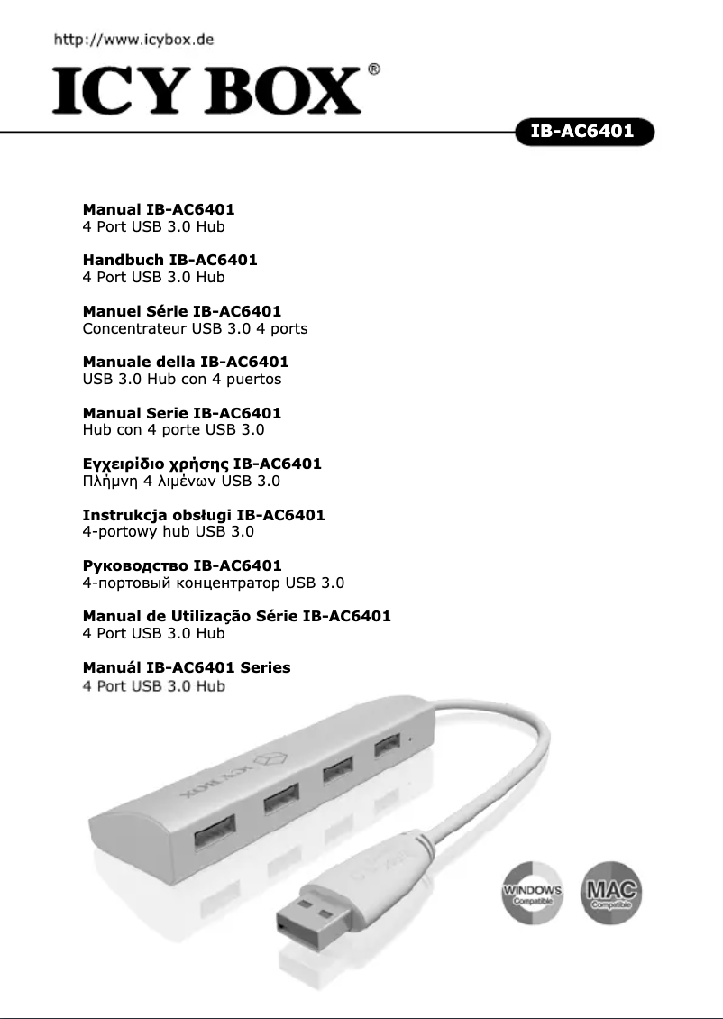 Image de la première page du manuel de l'appareil IB-AC6401