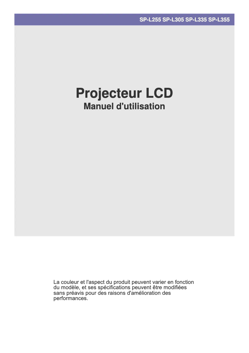 Page 1 of the manual User Manual Samsung L335