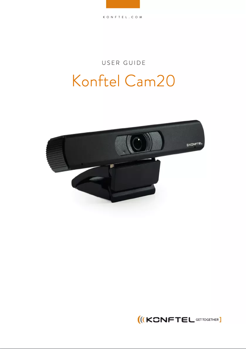 First page image of the manual for Cam20