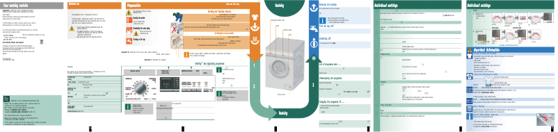 First page image of the manual for WM10Q31XEE