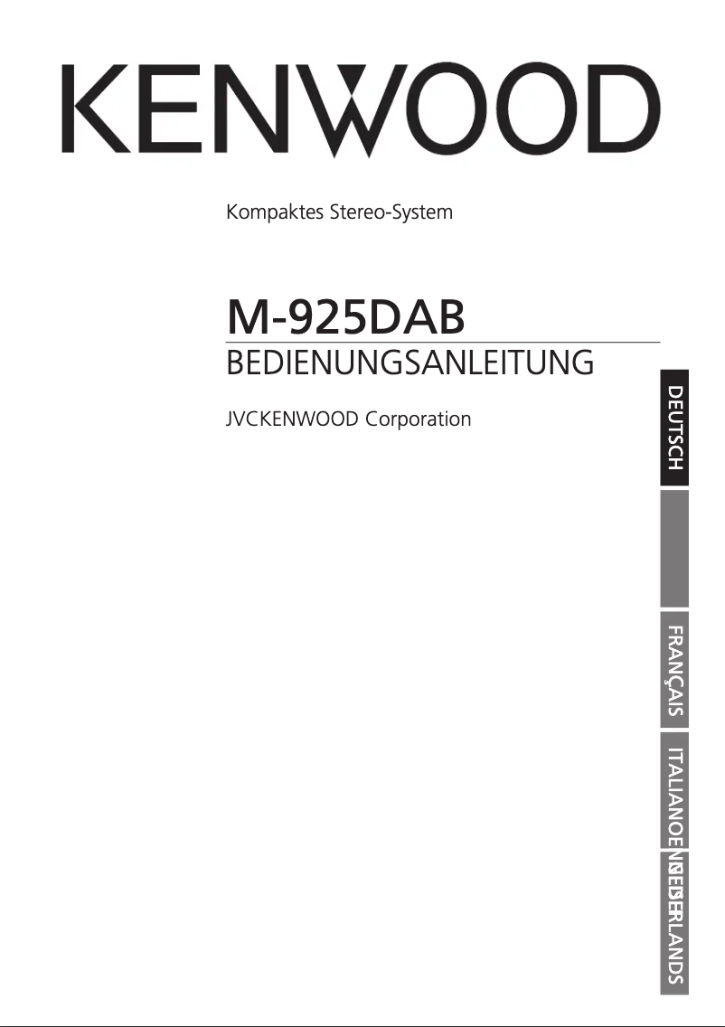 First page image of the manual for M-925DAB
