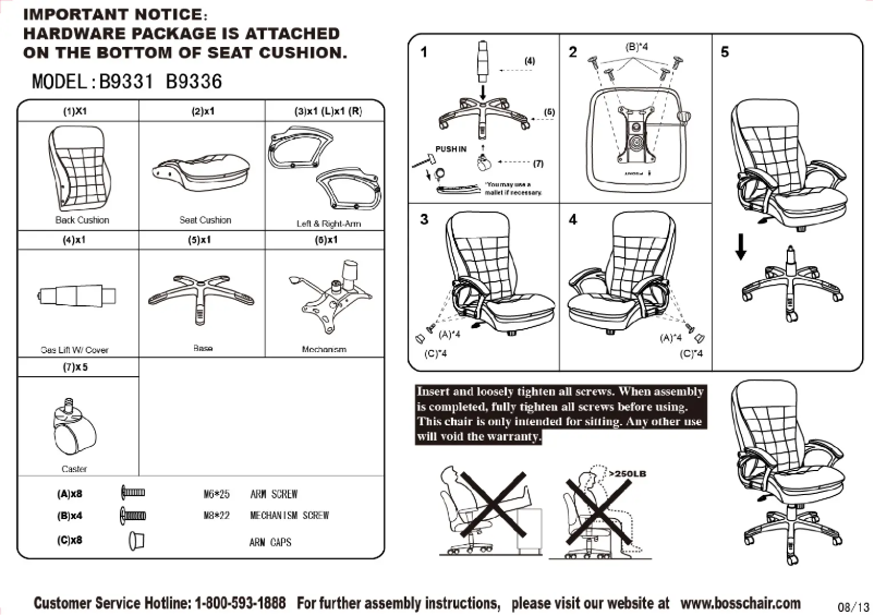 Page 1 of the manual User Manual Boss B9331